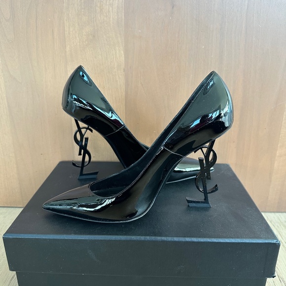 Saint Laurent Opyum Patent Leather Heels - Picture 1 of 7